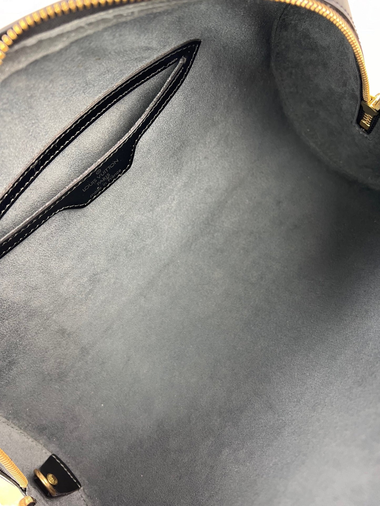 Louis Vuitton Soufflot Black Epi Leather Shoulder Bag