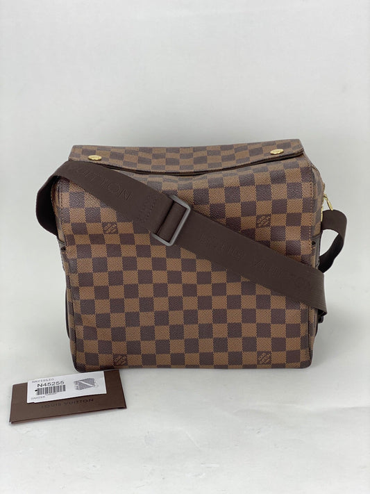 Louis Vuitton Damier Ebene Canvas Naviglio Shoulder Men's Messenger Bag