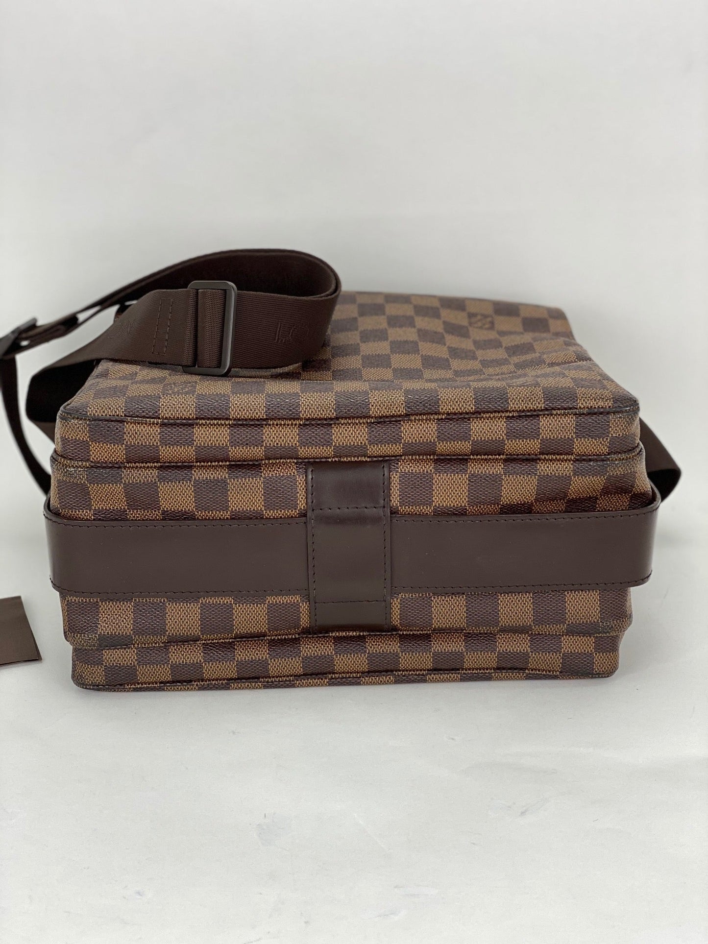 Louis Vuitton Damier Ebene Canvas Naviglio Shoulder Men's Messenger Bag