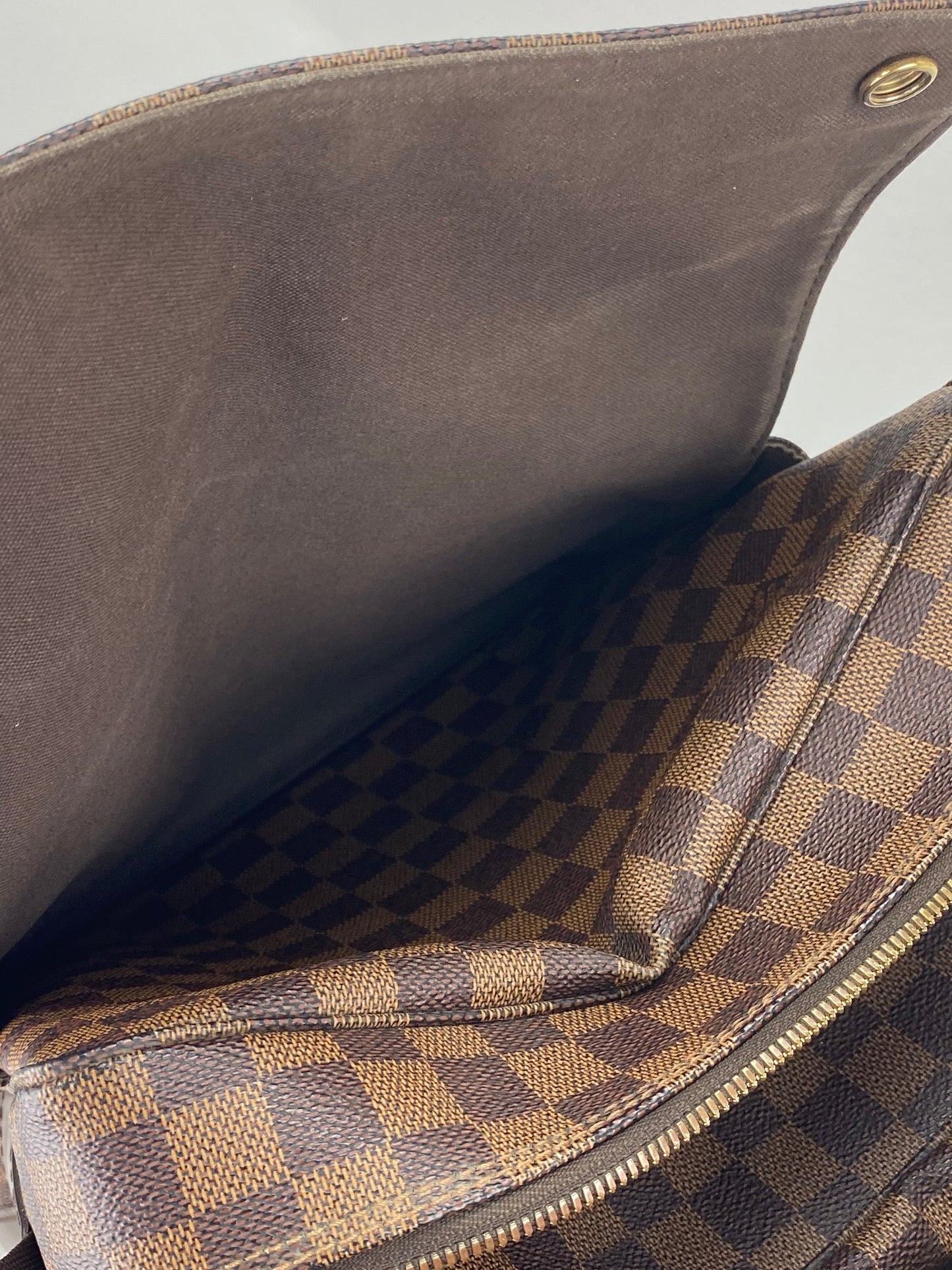 Louis Vuitton Damier Ebene Canvas Naviglio Shoulder Men's Messenger Bag