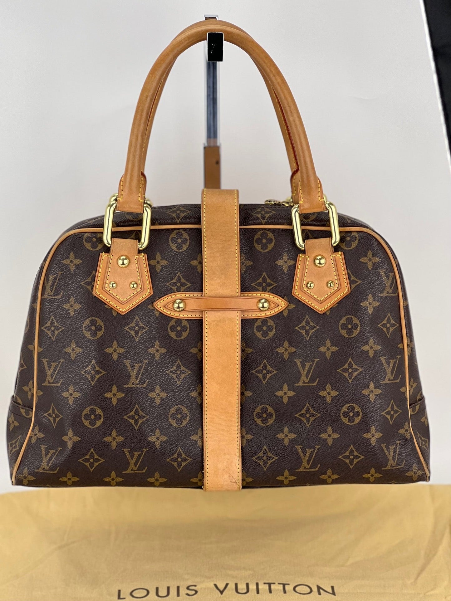 Louis Vuitton Manhattan GM Monogram Canvas Shoulder Hand bag Preowned