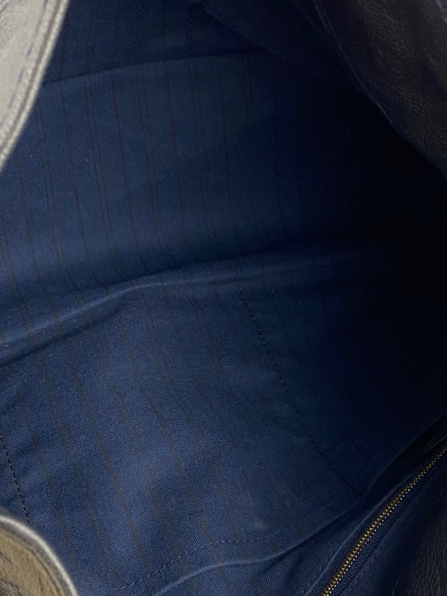 LOUIS VUITTON Artsy MM Monogram Empreinte Infini Blue Tote Hand Bag