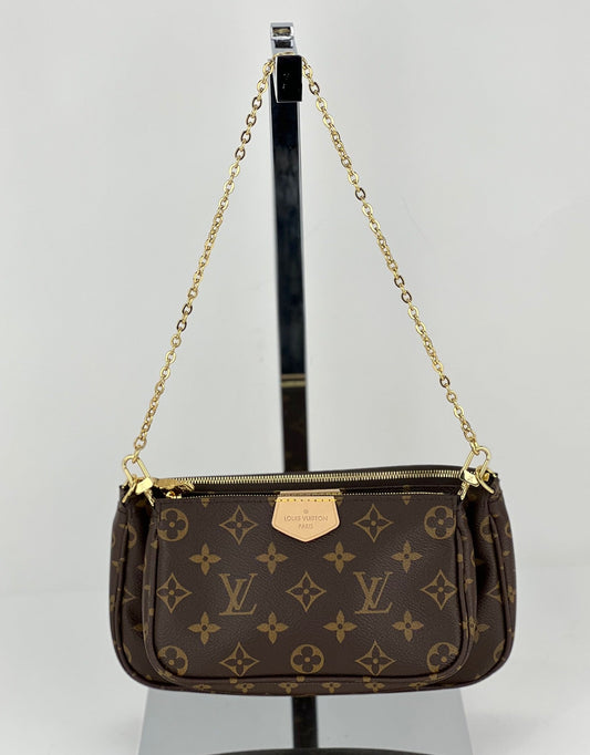 Louis Vuitton Multi Pochette Accessoires Monogram Canvas Brown Preowned