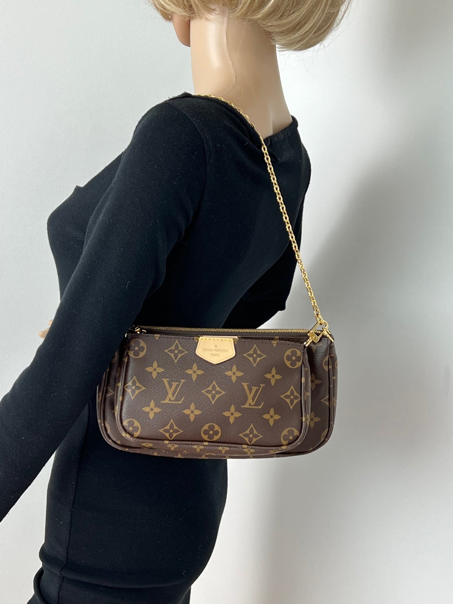 Louis Vuitton Multi Pochette Accessoires Monogram Canvas Brown Preowned