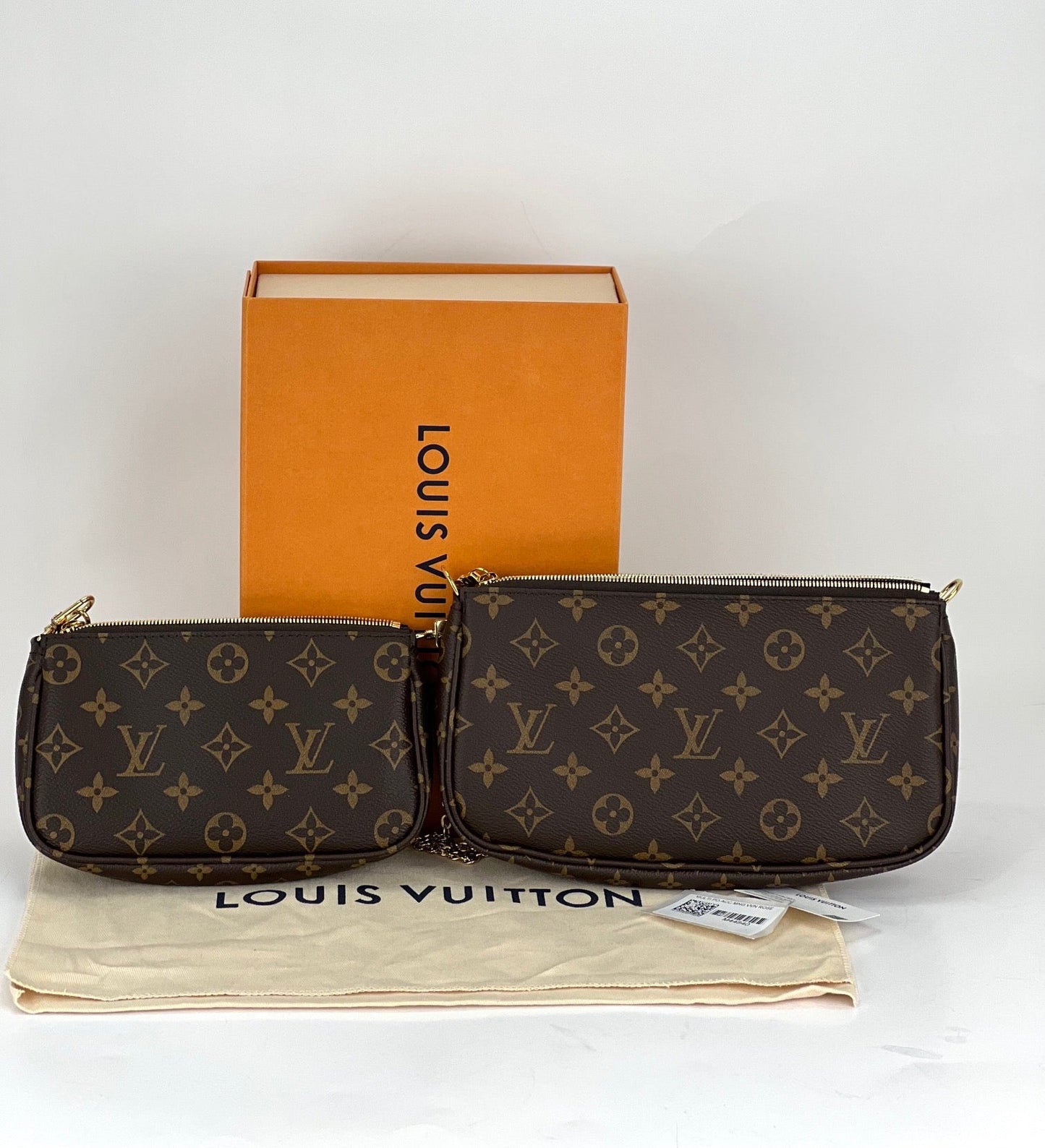 Louis Vuitton Multi Pochette Accessoires Monogram Canvas Brown Preowned