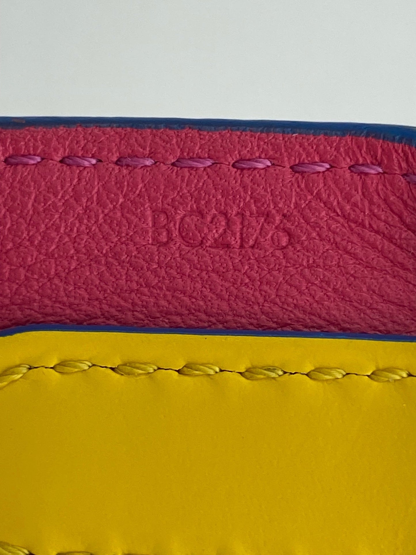 LOUIS VUITTON Epi Bandouliere Leather Shoulder Strap Black Pink Yellow