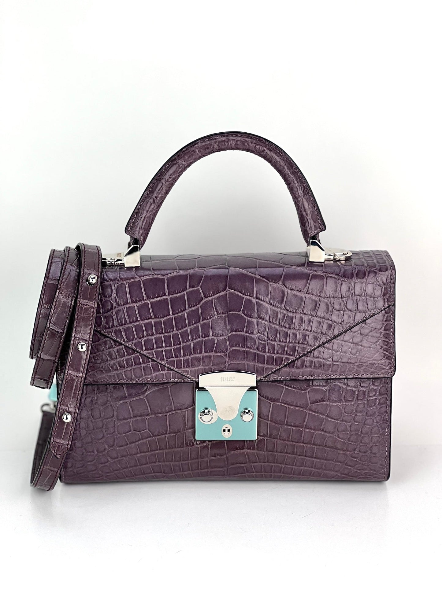 Stalvey Top Handle 2.5 Alligator Lilac Bag Crossbody Exclusive Luxury