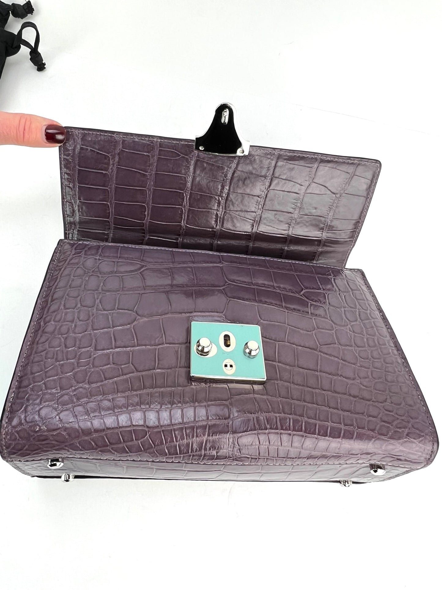 Stalvey Top Handle 2.5 Alligator Lilac Bag Crossbody Exclusive Luxury