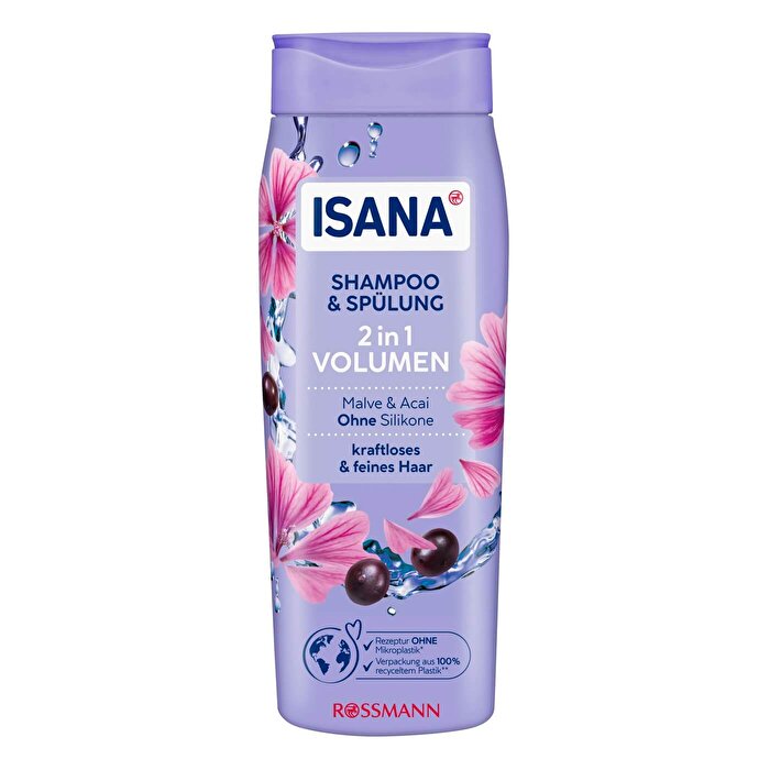 Isana Shampoo and Conditioner Hibiscus and Acai Berries 300 ml