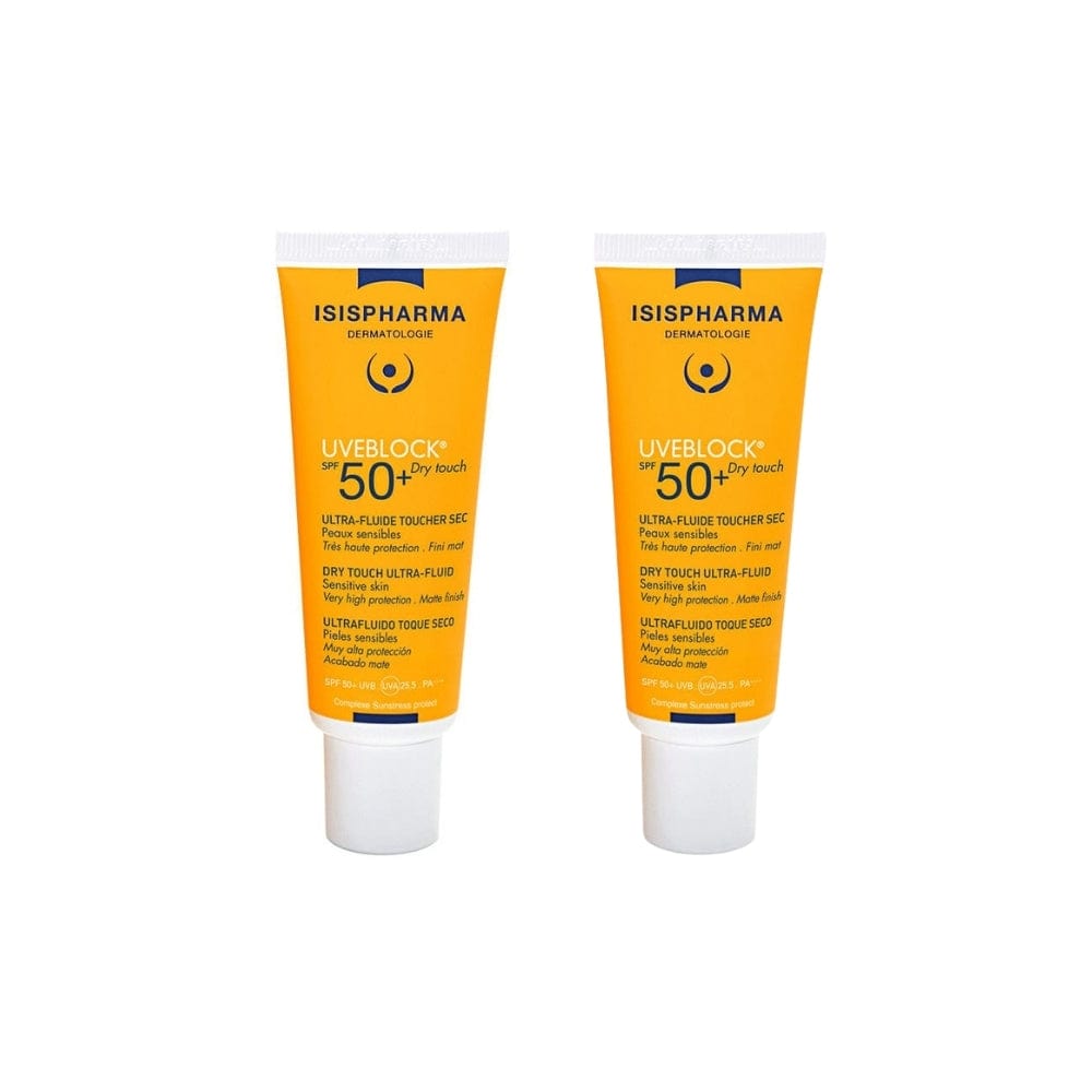 Isis Pharma Uveblock SPF 50+ Dry Touch Ultra Fluid 40 ml 2 Pack