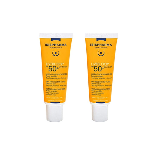 Isis Pharma Uveblock SPF 50+ Dry Touch Ultra Fluid 40 ml 2 Pack