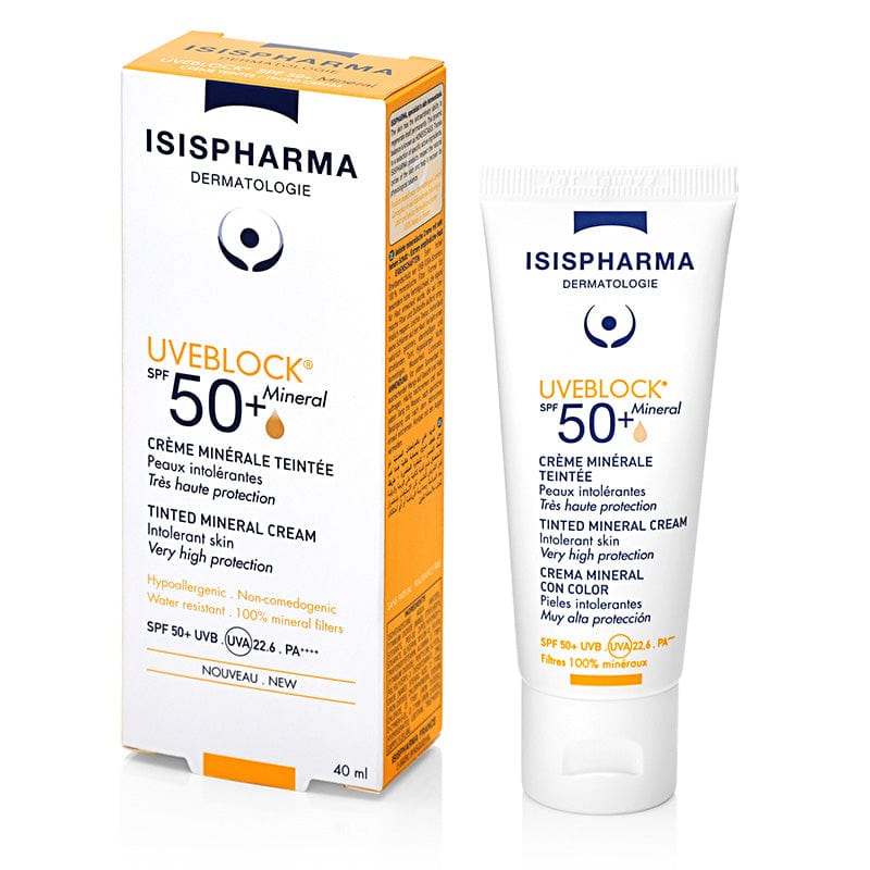Crème minérale teintée Isis Pharma Uveblock SPF 50+ 40 ml