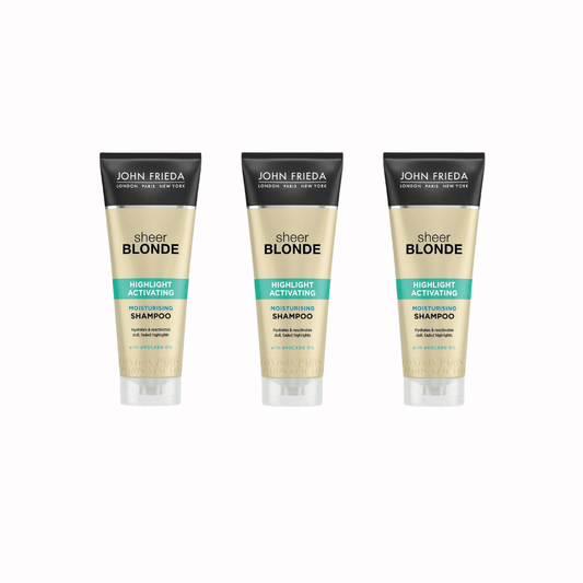 John Frieda Color Revitalizing Shampoo  for Lifeless and Discolored Shine for Blonde Hair 250ml 3 Pack