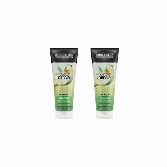 John Frieda Detox & Repair Repair Shampoo for Dry and Damaged Hair 250 ml 2 Pack