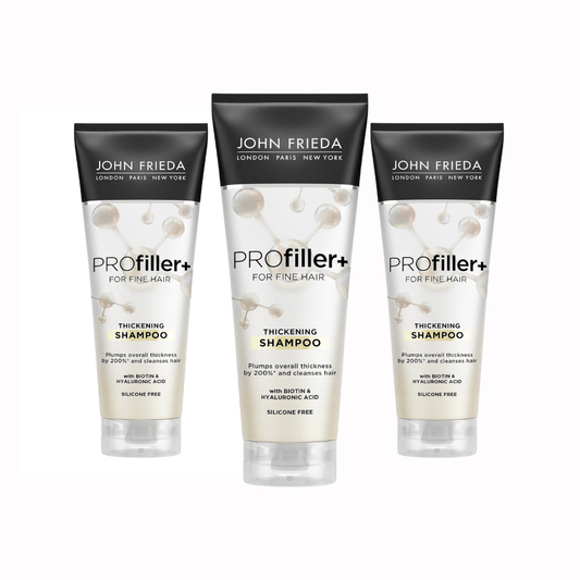 John Frieda Profiles Plumping Shampoo for Fine Hair 250 ml 3 Pack