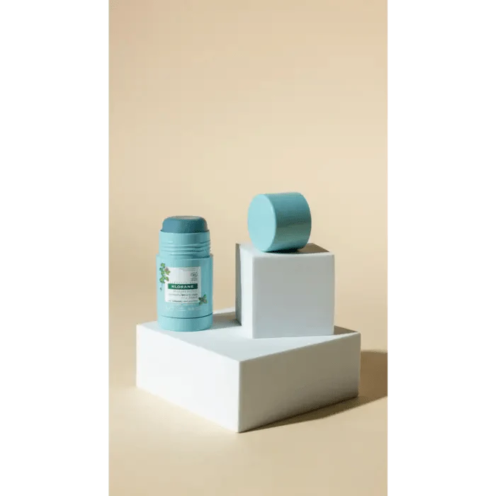 Masque visage à l'extrait de menthe Klorane en stick 25 gr
