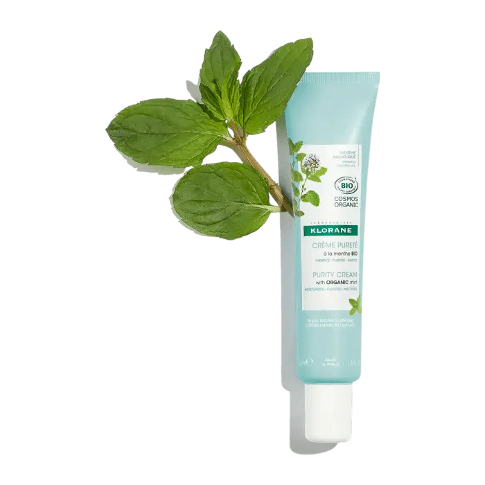 Klorane Mint Extract Purifying Face Care Cream 40 ml -2 Pack