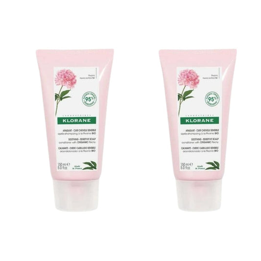 Klorane Organic Peony Content Refreshing Conditioner 150 ml -2 Pack