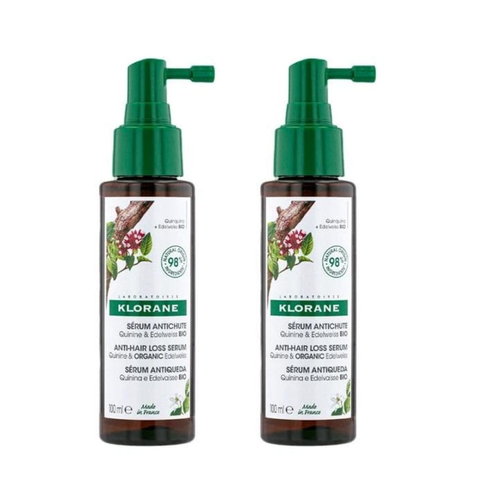Klorane Quinine and Organic Love Flower Extract Strengthening Serum 100 ml -2 Pack