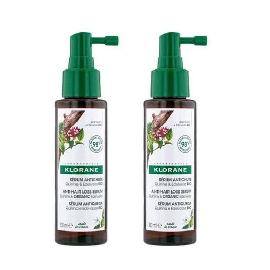 Klorane Quinine and Organic Love Flower Extract Strengthening Serum 100 ml -2 Pack