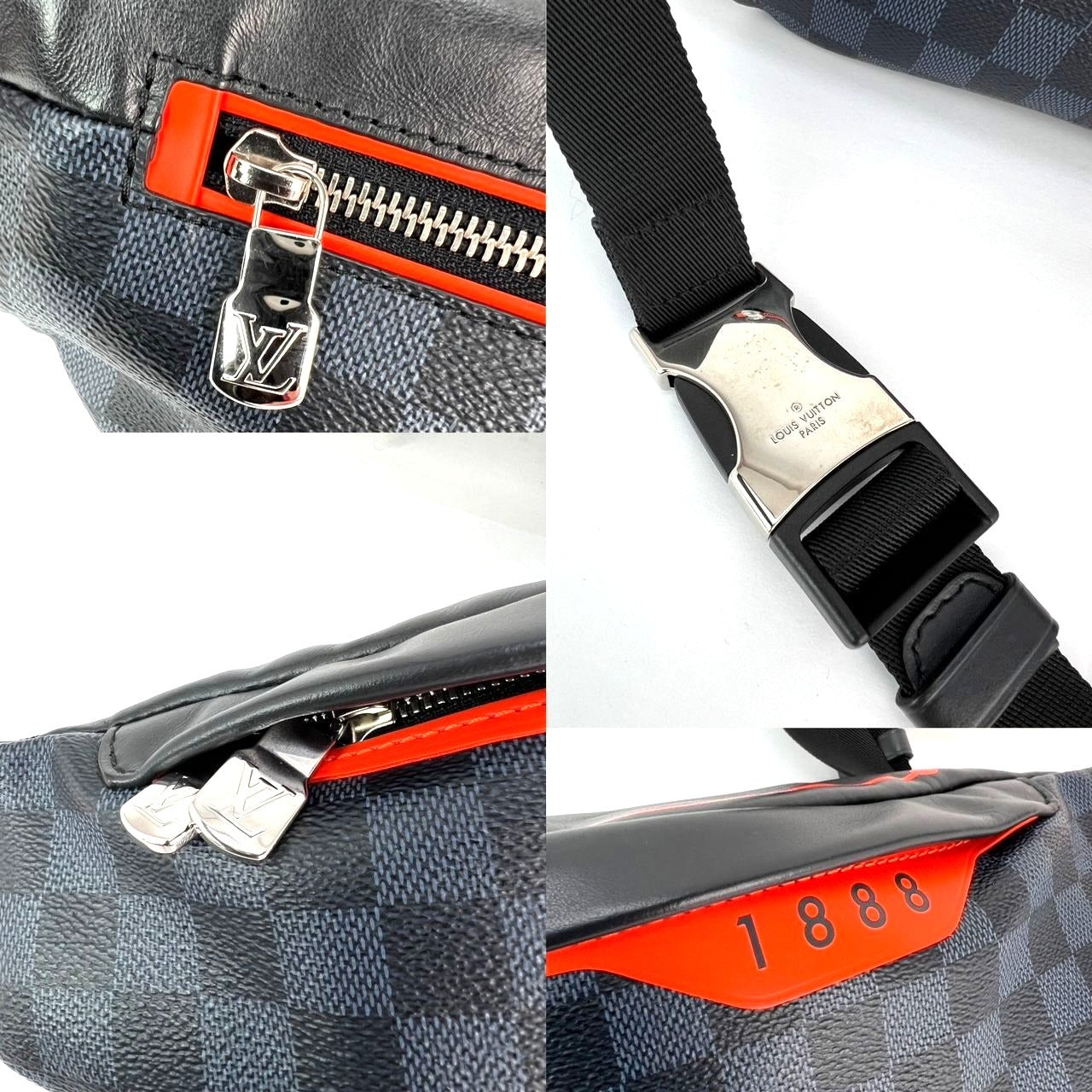 Louis Vuitton Damier Colbart orange Race Discovery Bumbag Sling Bag