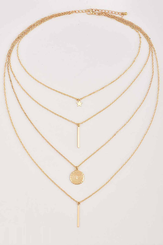 Boho Multi-layered Pendant Necklace
