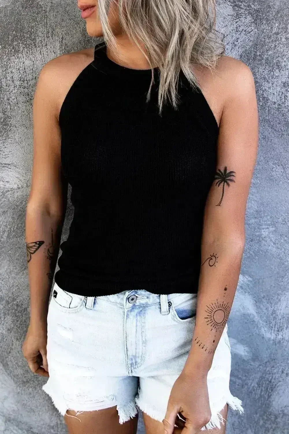 Black Sleeveless Tank Top – Breathable & Comfortable Top | Femstylo