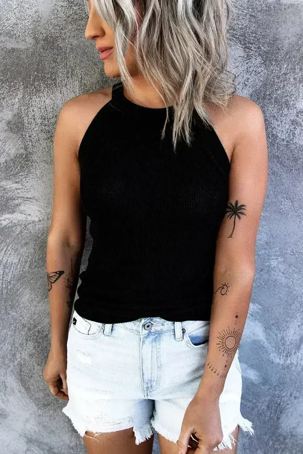 Black Sleeveless Tank Top – Breathable & Comfortable Top | Femstylo