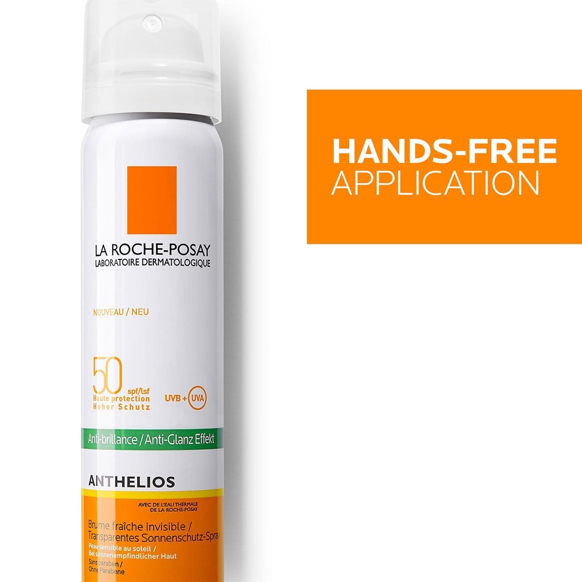 La Roche-Posay Anthelios Brume Anti-Reflets SPF50+ 75 ml, lot de 2