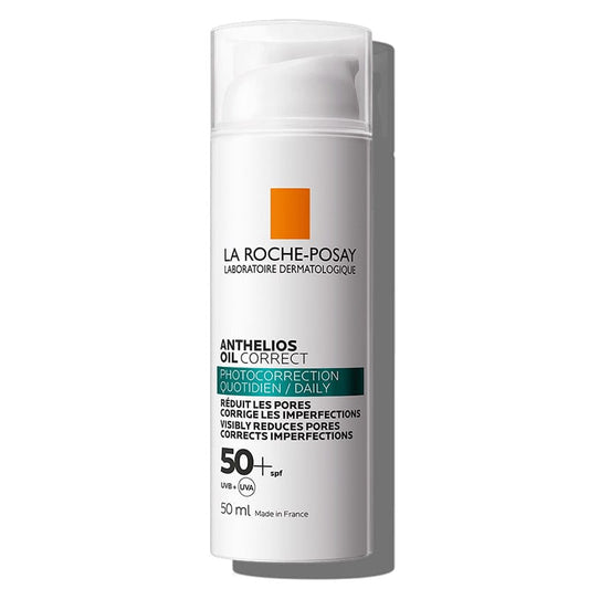 La Roche Posay Anthelios Oil Correct Crème Solaire Visage Peaux Grasses et Irrégulières 50 ml
