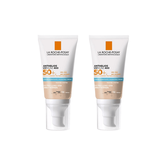 La Roche Posay Anthelios UVMune SPF50+ Moisturizing Sunscreen 50 ml - Tinted 2 Pack