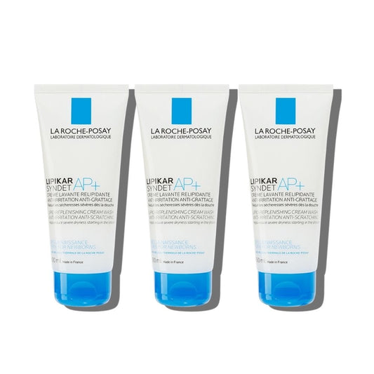 La Roche Posay Lipikar Syndet AP+ Body Wash Gel Cream 200 ml 3 Pack