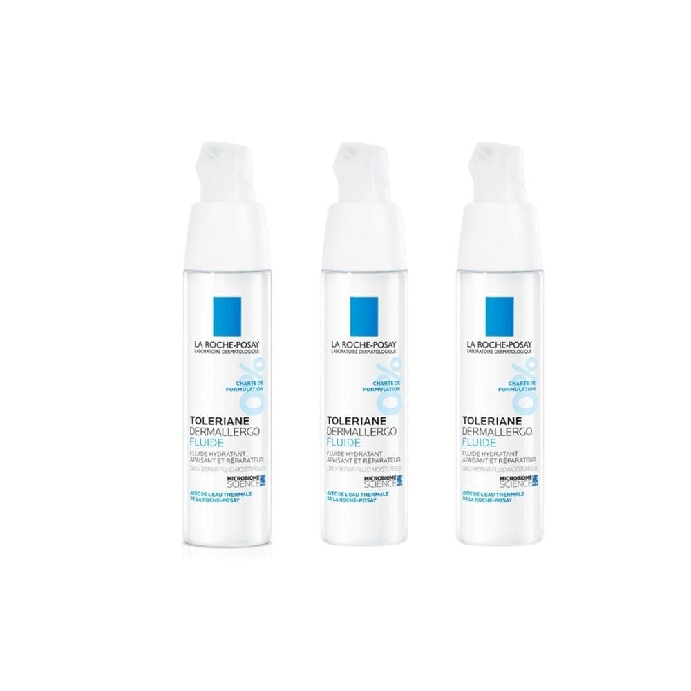 La Roche-Posay Toleriane Dermallergo Fluide Crème de Soin 40 ml Lot de 3