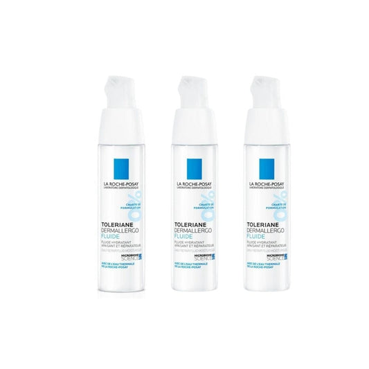 La Roche-Posay Toleriane Dermallergo Fluide Crème de Soin 40 ml Lot de 3
