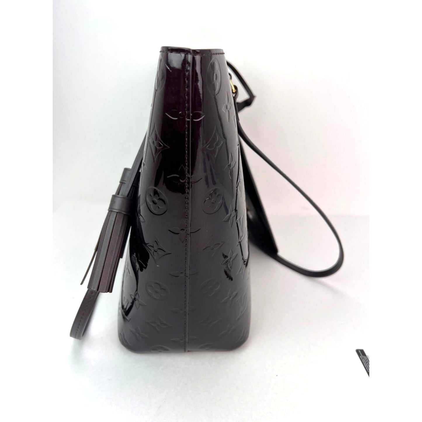 Louis Vuitton Vernis Long Beach MM Amarante Tote and Pouch Bag