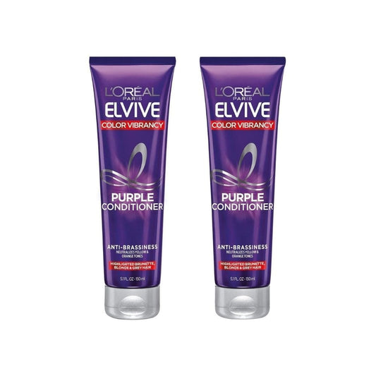 Loreal Elseve Color Vive Anti-Orange Color Correcting Purple Mask 150 ml 2 Pack