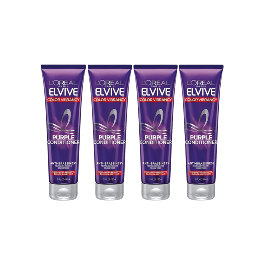 Loreal Elseve Color Vive Anti-Orange Color Correcting Purple Mask 150 ml 4 Pack