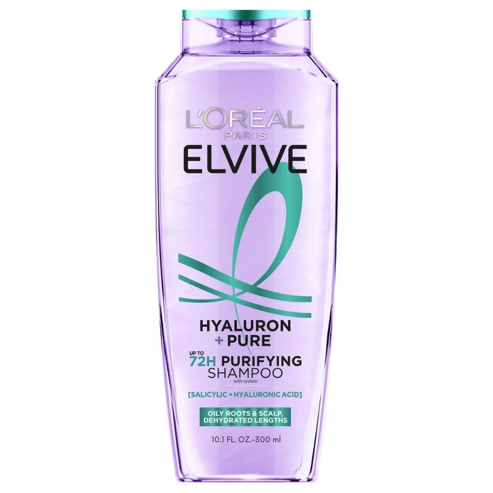 Loreal Elseve Hydra [Hyaluronic] Pure Salicylic Acid Anti-Oil Purifying Shampoo 300 ml