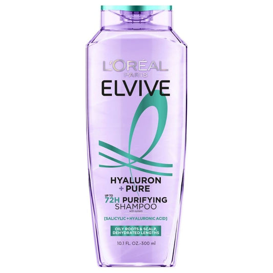 Loreal Elseve Hydra [Hyaluronic] Pure Salicylic Acid Anti-Oil Purifying Shampoo 300 ml