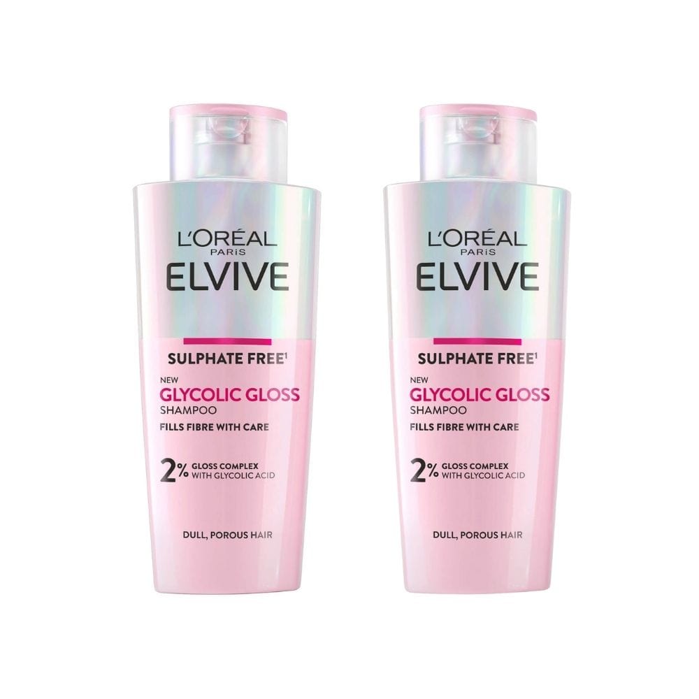 Loreal Glycolic Gloss Conditioning Shampoo For Perfect Shine 200 ml 2 Pack