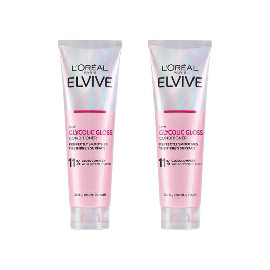 Loreal Glycolic Gloss Smoothing Conditioner For Perfect Shine 150 ml 2 Pack