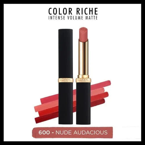 Rouge à lèvres mat volume intense Colour Riche de L'Oréal Paris - 600 Nude Audacious