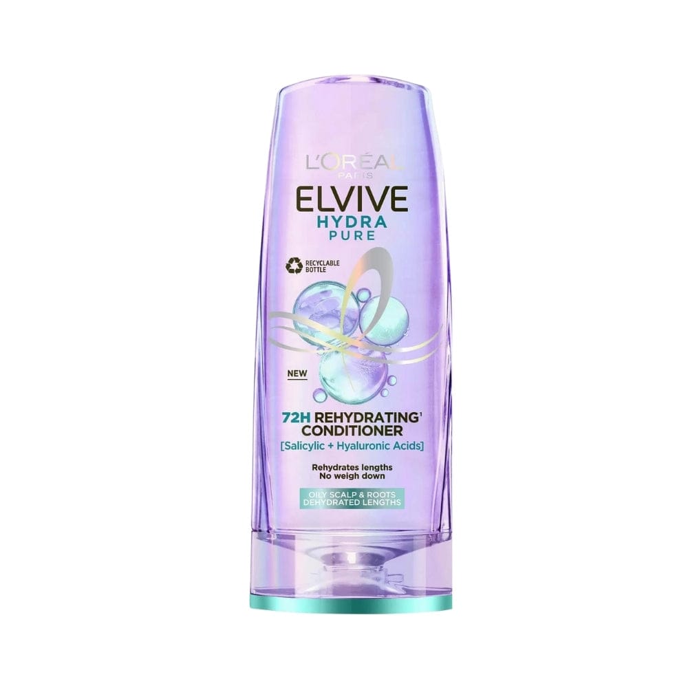 Loreal Paris Elseve (Elvive) Hydra [Hyaluronic] Pure Salicylic Acid 3 Economic Pack Shampoo,Conditioner and Hair Scalp Serum