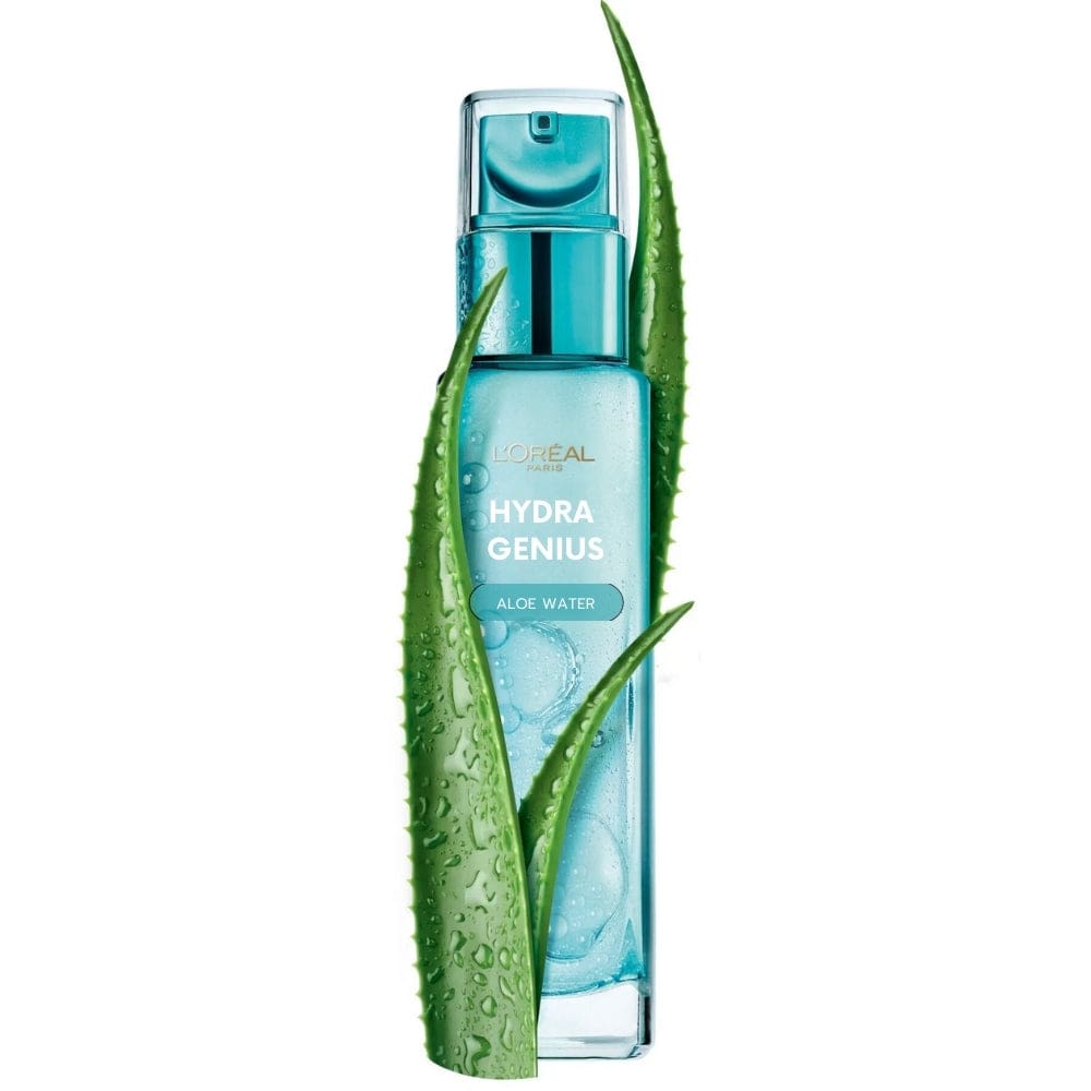 Hydra Genius de L'Oréal Paris, crème hydratante liquide à l'acide hyaluronique et à l'aloe vera pour peaux normales à mixtes, 70 ml, lot de 2