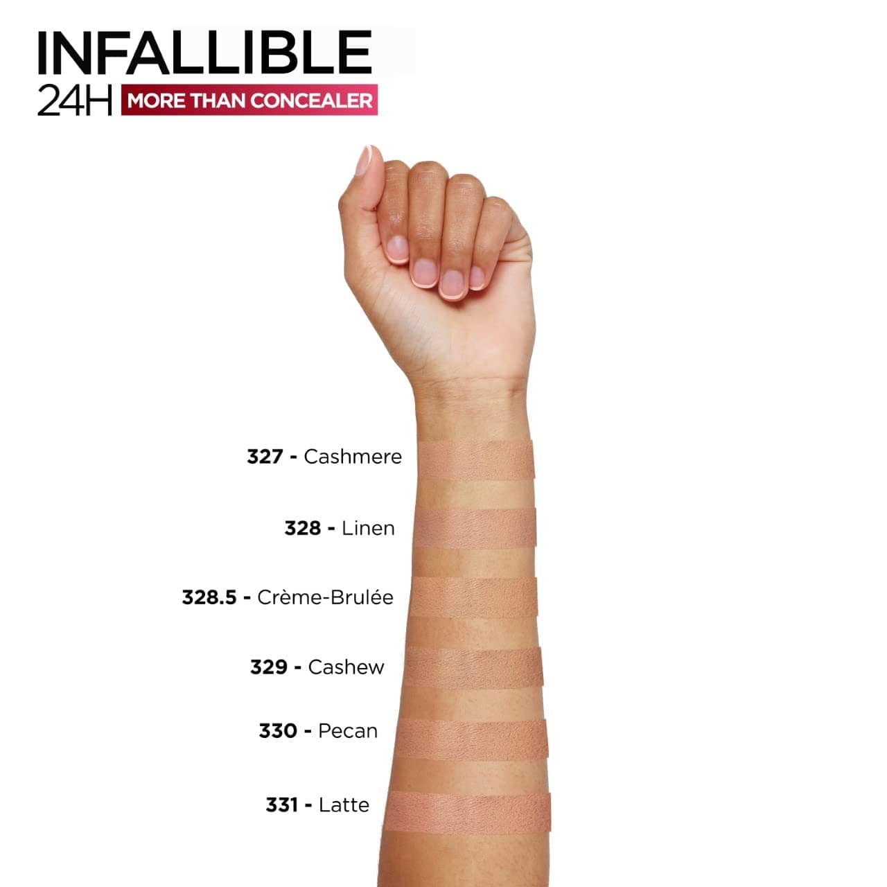 L'Oréal Paris Infaillible More Than Concealer - 327 Cachemire