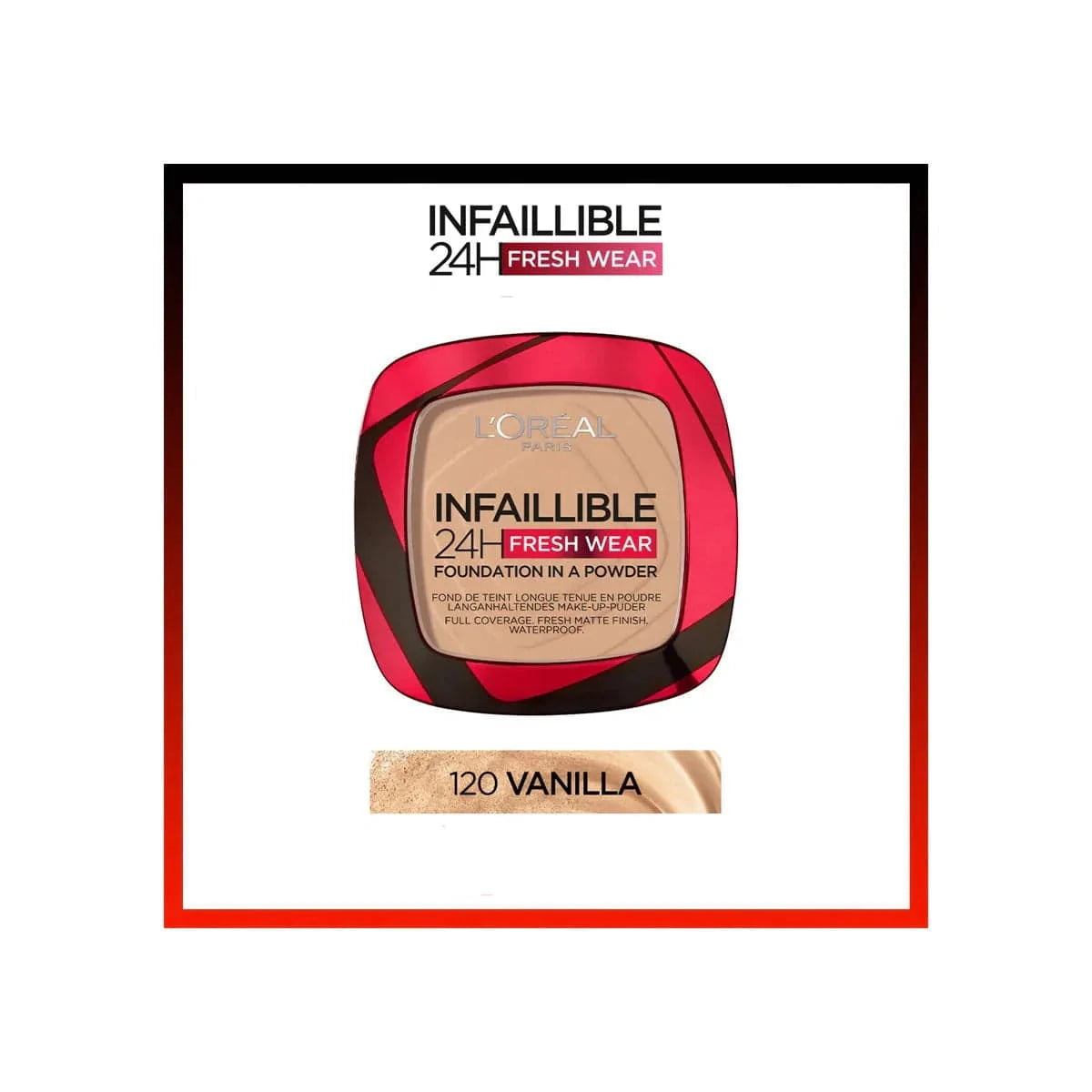Loreal Paris Infallible Up to 24H Fresh Wear Foundation in a Powder -120 Vanilla
