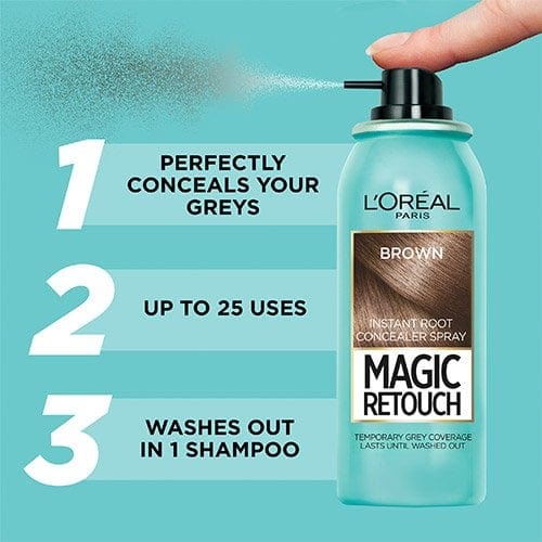 Spray anti-cernes temporaire instantané Magic Retouch Brown de L'Oréal Paris, 75 ml - Brun