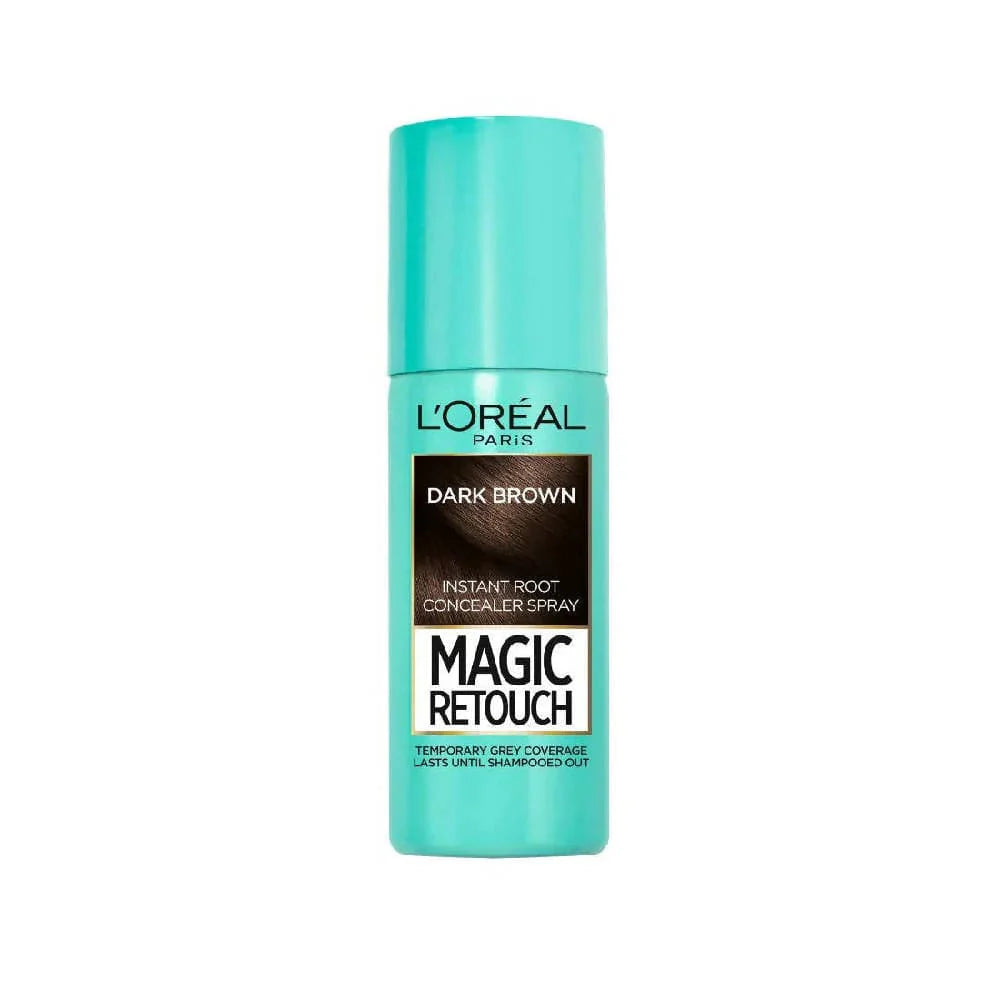 Loreal Paris Magic Retouch Dark Brown Temporary Instant Grey Root Concealer Spray 75ml -Dark Brown