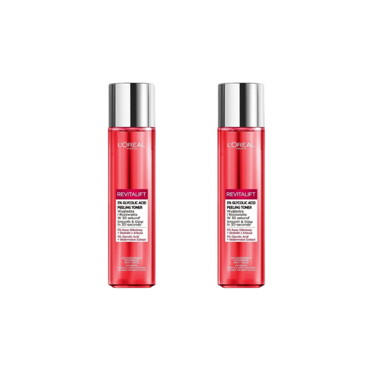Loreal Paris Revitalift 5% Pure Glycolic Acid Peeling Tonic 180ml 2 Pack