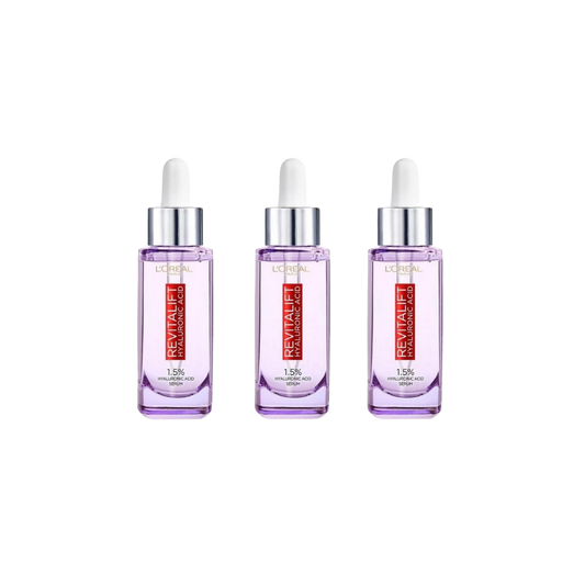 Loreal Paris Revitalift Filler Hyaluronic Acid 1.5% Pure Concentrated Serum 3 Pack